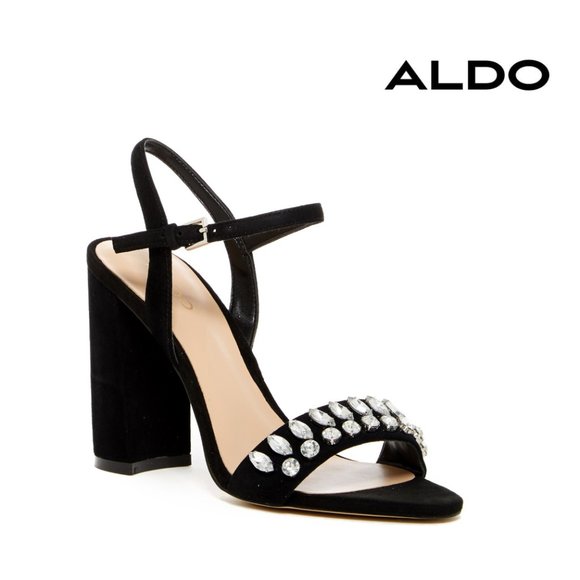 Aldo Shoes - Aldo Viria Crystal Detail Block Heel Sandal